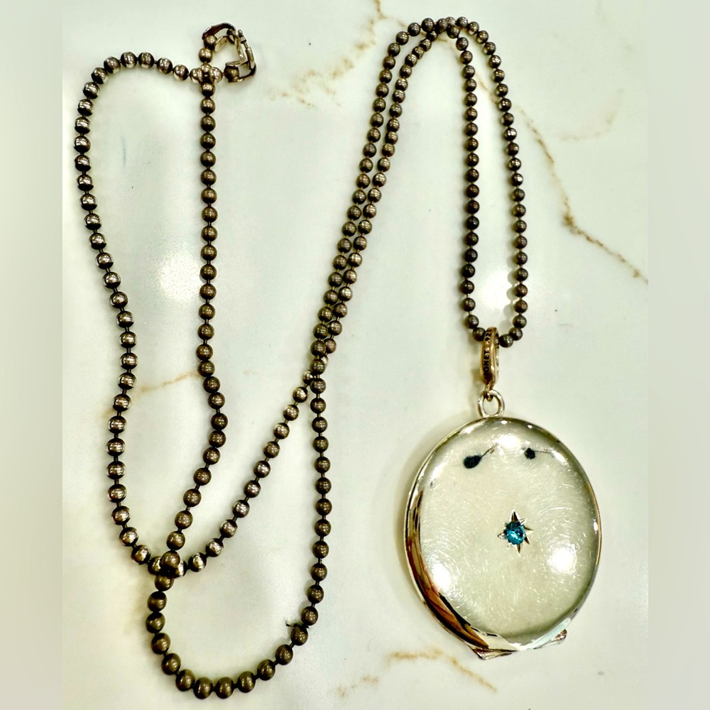 Monet silver necklace